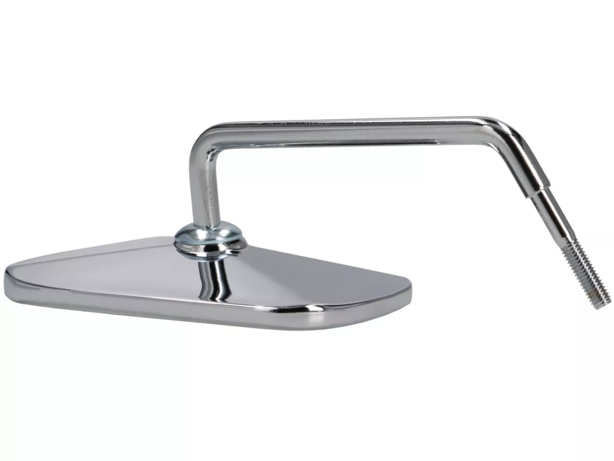 Mirror -CUPPINI clip on- Chrome universal - trapezförmig