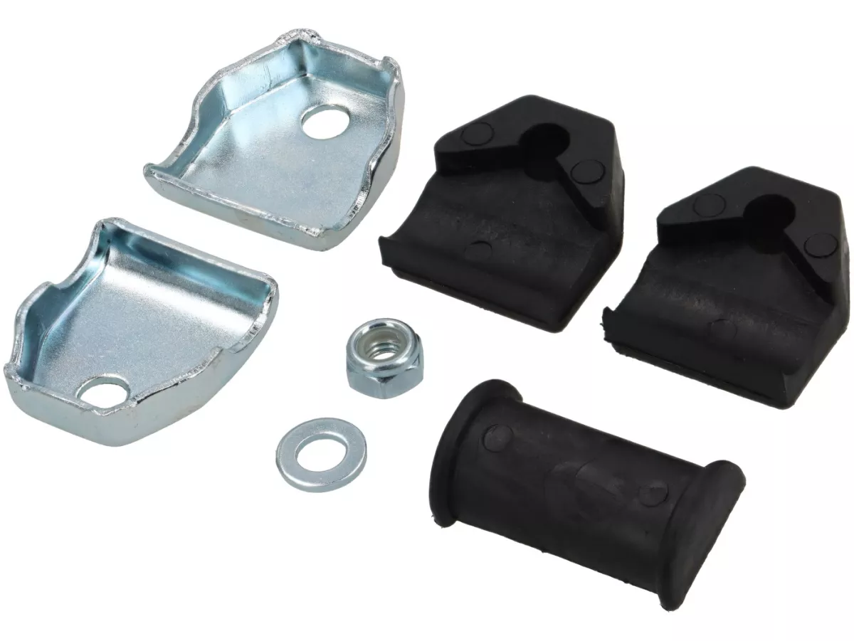 Mirror -CUPPINI clip on- Chrome universal - trapezförmig