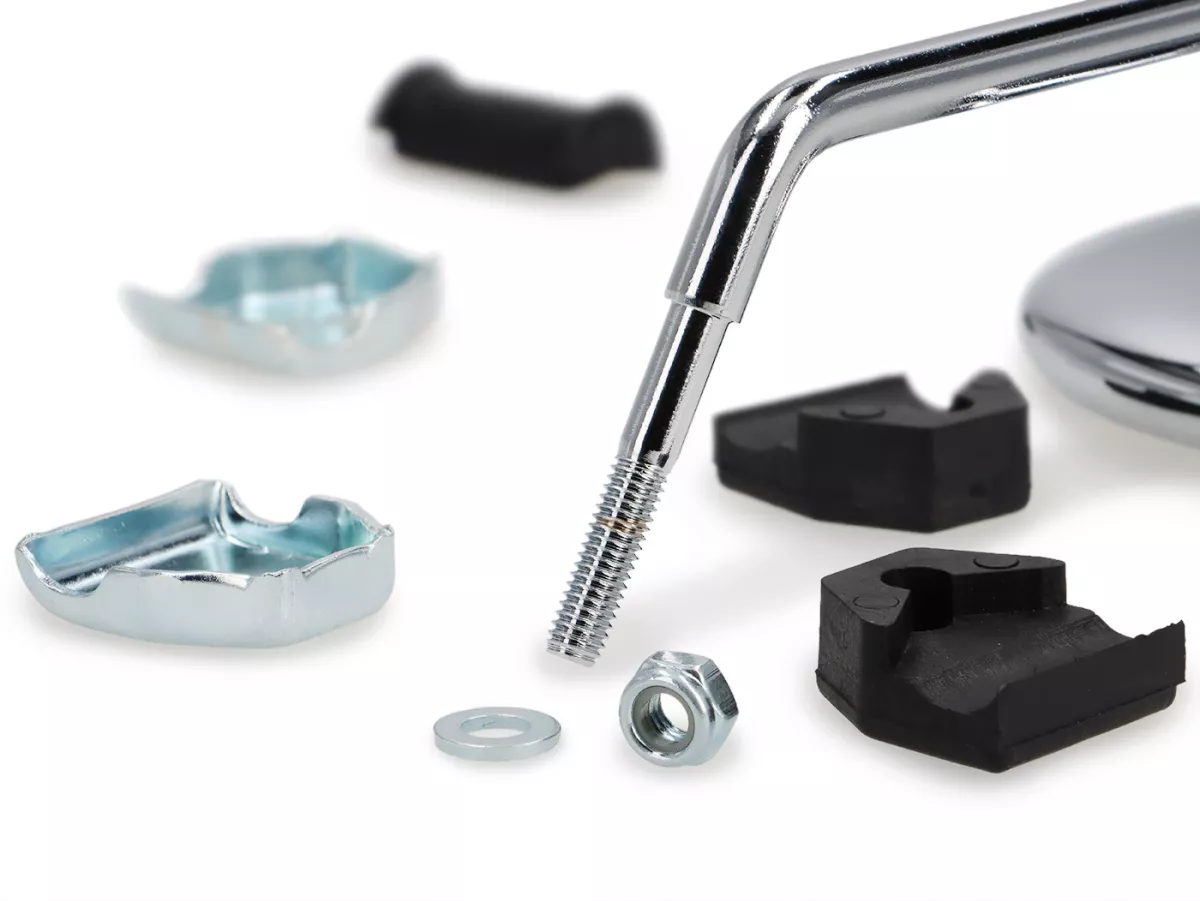 Mirror -CUPPINI clip on- Chrome universal - round