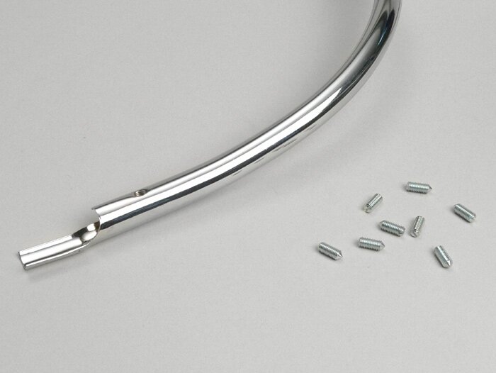 Legshield trim mono -AMS CUPPINI- Vespa GS160 / GS4 (VSB1T) - Chrome