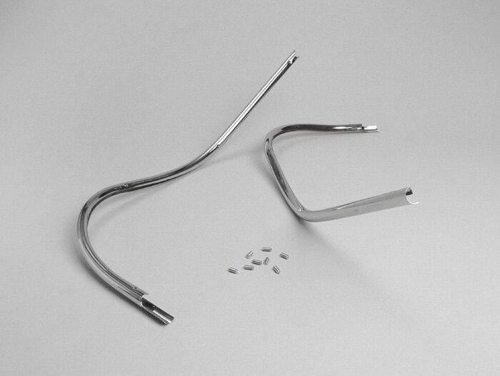 Legshield trim mono -AMS CUPPINI- Vespa GS160 / GS4 (VSB1T) - Chrome