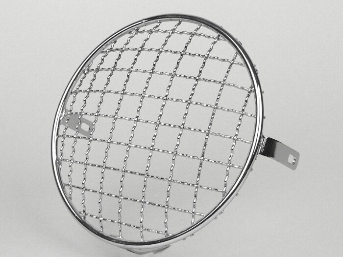 Grille optique de phare -AMS CUPPINI rond- Vespa Sprint Veloce, Rally180 (VSD1T), Rally200 (VSE1T), GTR125 (VNL2T) - chromé