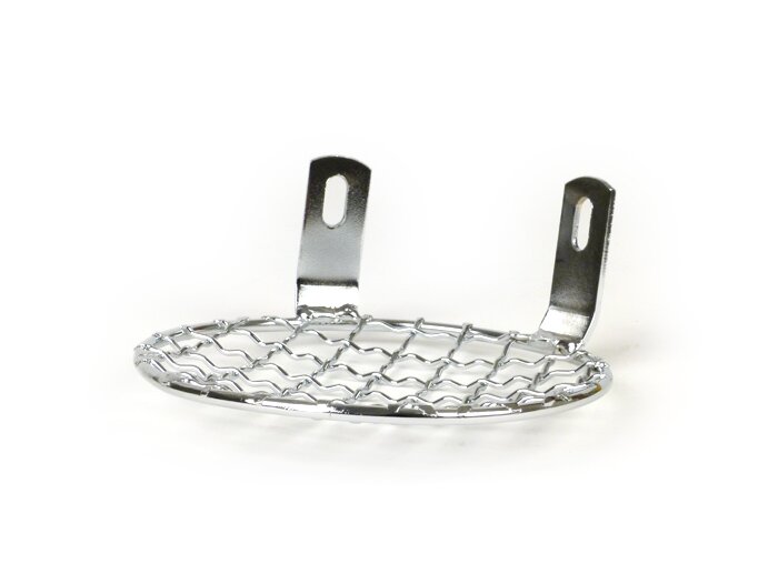 Grille optique de phare -AMS CUPPINI rond- Vespa VNB3T, VNB4T, VNB5T, VNB6T, VBA, VBB, GS150 (VS1-5T), GS160 / GS4 (VSB1T) - chromé