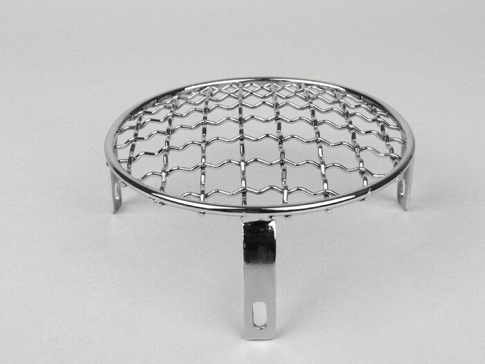 Headlight grill -AMS CUPPINI round- Lambretta LI (series 2-3), TV (series 2) - chrome