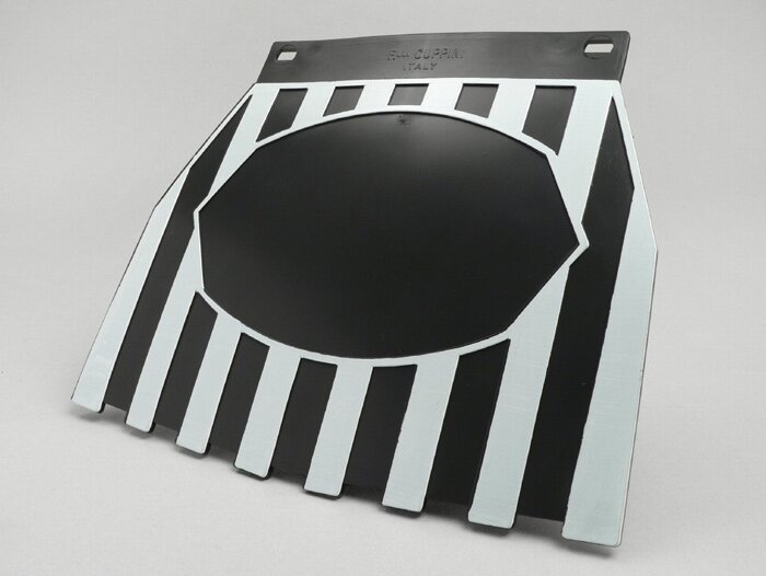 Rear mudflap -CLASSIC- black/white
