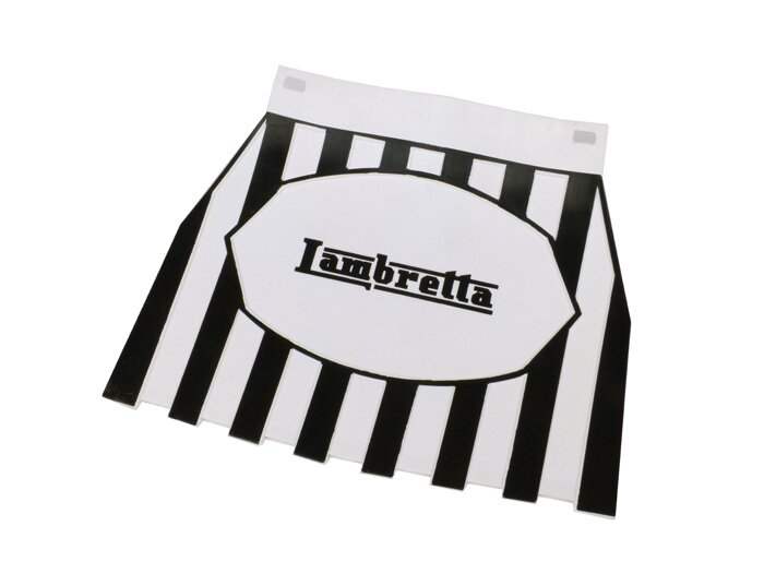 Bavette arrière -CLASSIC Lambretta- blanc/noir