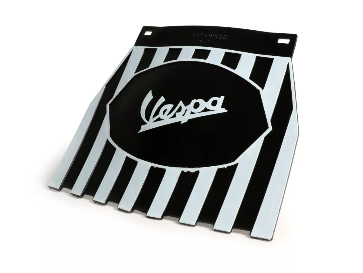 Rear mudflap -CLASSIC Vespa- black/white