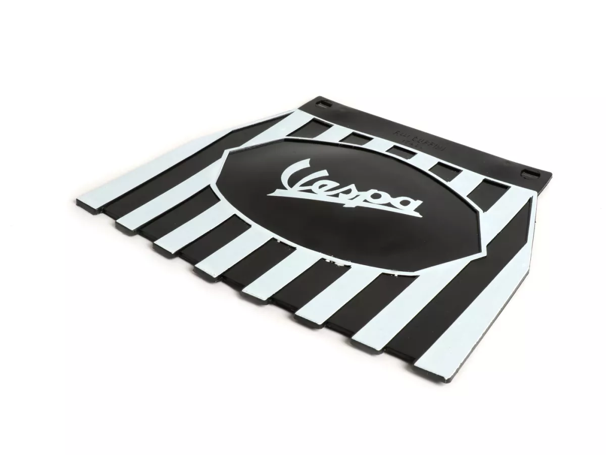 Rear mudflap -CLASSIC Vespa- black/white