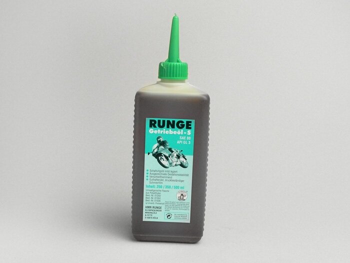Gearbox oil -RUNGE- Lambretta, Scootermatic SAE80, GL3 - 500ml
