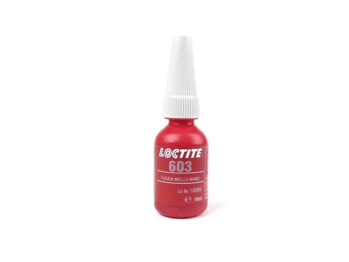 Konstruktionslim -LOCTITE 603 ledaxelnav- oljetolerant- 10ml - används som bussningslim, lagerlim