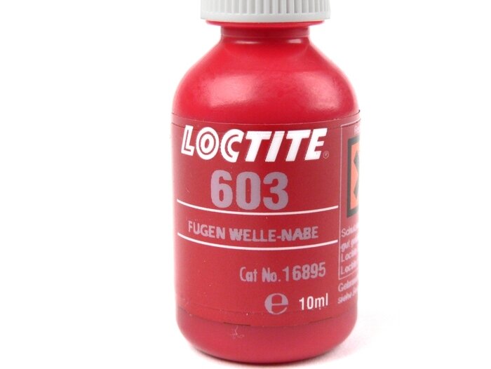 Konstruktionslim -LOCTITE 603 ledaxelnav- oljetolerant- 10ml - används som bussningslim, lagerlim