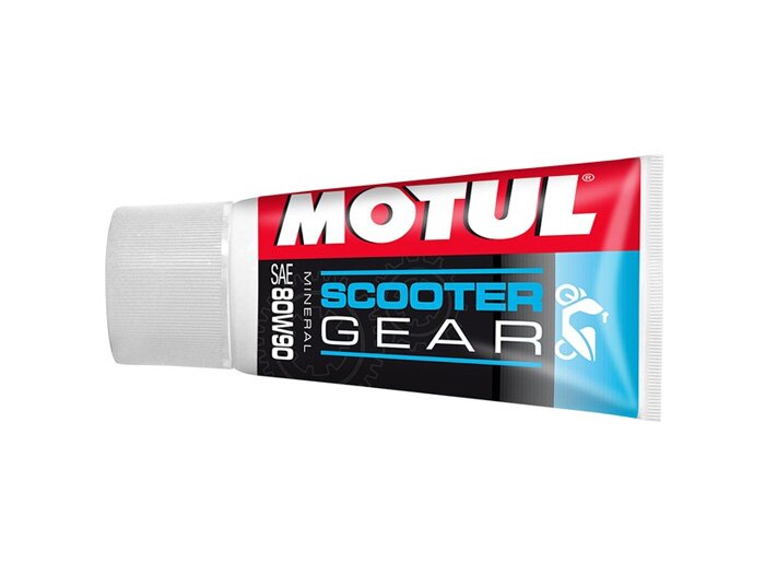 Versnellingsbakolie -MOTUL Scooter Gear- Scootermatic SAE 80W90, GL4- 150ml - bijv. Vespa / Piaggio Ciao, SI, Boxer, Bravo (vulhoeveelheid 65ml)