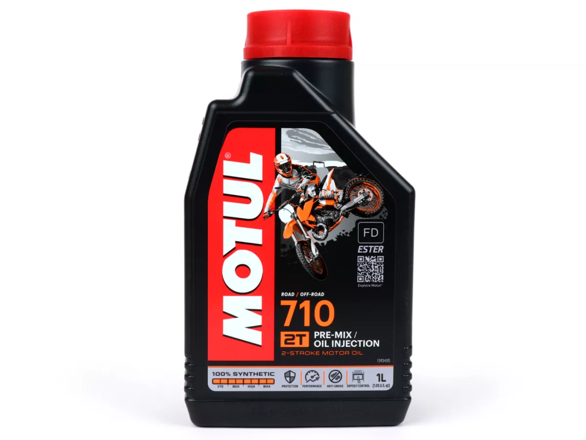 Olie -MOTUL 710- 2-takt volledig synthetisch - 1000ml