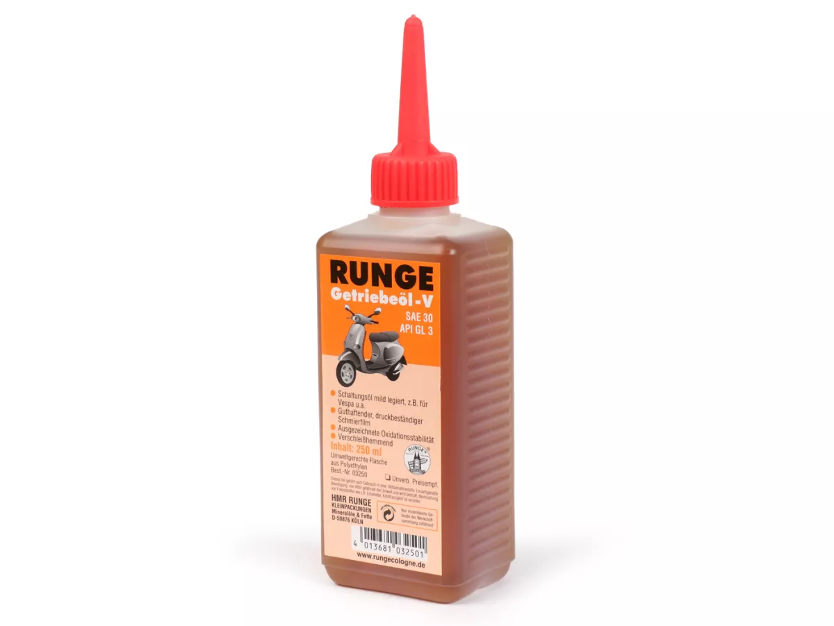 Aceite para caja de cambios -RUNGE- Vespa SAE30, GL3 - 250ml