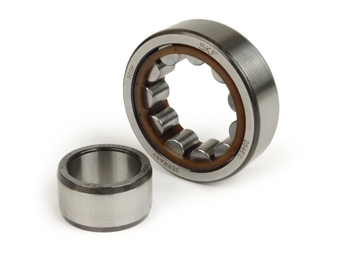 Roller bearing -NU204 ECP- (20x47x14mm) - (used for crankshaft flywheel side Vespa V50, V90, SS50, SS90, PV125, ET3, PK S, PK XL)