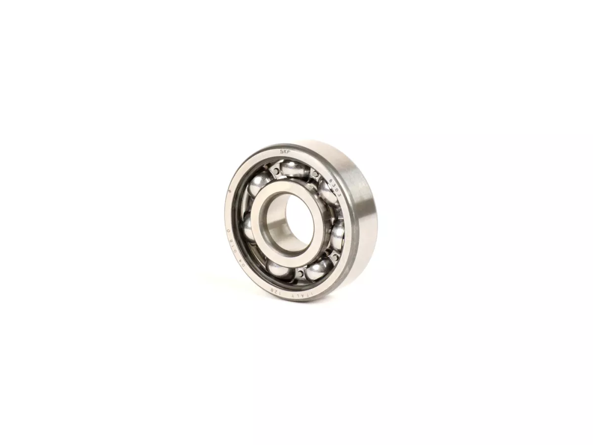 Ball bearing -6303- (17x47x14mm) - (used for crankshaft, drive side Vespa V50, V90, PV125, ET3, PK S, PK XL, Lambretta Lui 50, J 50-100)