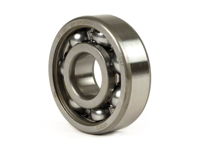 Rodamiento de bolas -6303 C3- (17x47x14mm) - (utilizado para el lado de accionamiento del cigüeñal Vespa V50, V90, PV125, ET3, PK S, PK XL, Lambretta Lui 50, J 50-100)