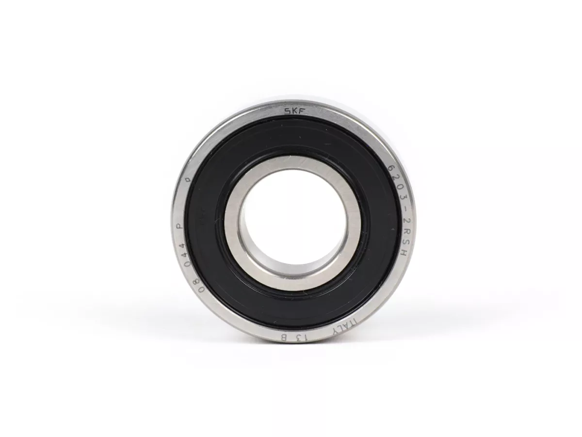 Kullager -6203 2RS (inkapslat på båda sidor)- (17x40x12mm) - används till framhjulsaxel/svingarm Vespa V50, 50N, PV125, ET3, VNA, VNB, VBA, VBB, Super, GL, T4, Sprint, GT, GTR