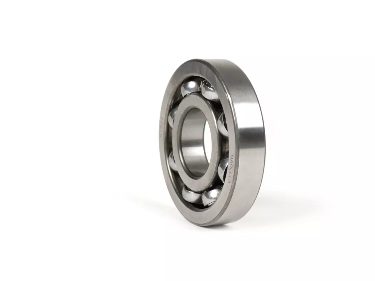 Ball bearing -613912- (25x62x12mm) 8 balls - (used for crankshaft, drive side Vespa PX, T5 125cc, Rally180 (VSD1T), Rally200 (VSE1T), Sprint, GS150 / GS3... - crankshaft, flywheel side Sprint, GS150 / GS3, VNA, VNB, VBA, VBB...)