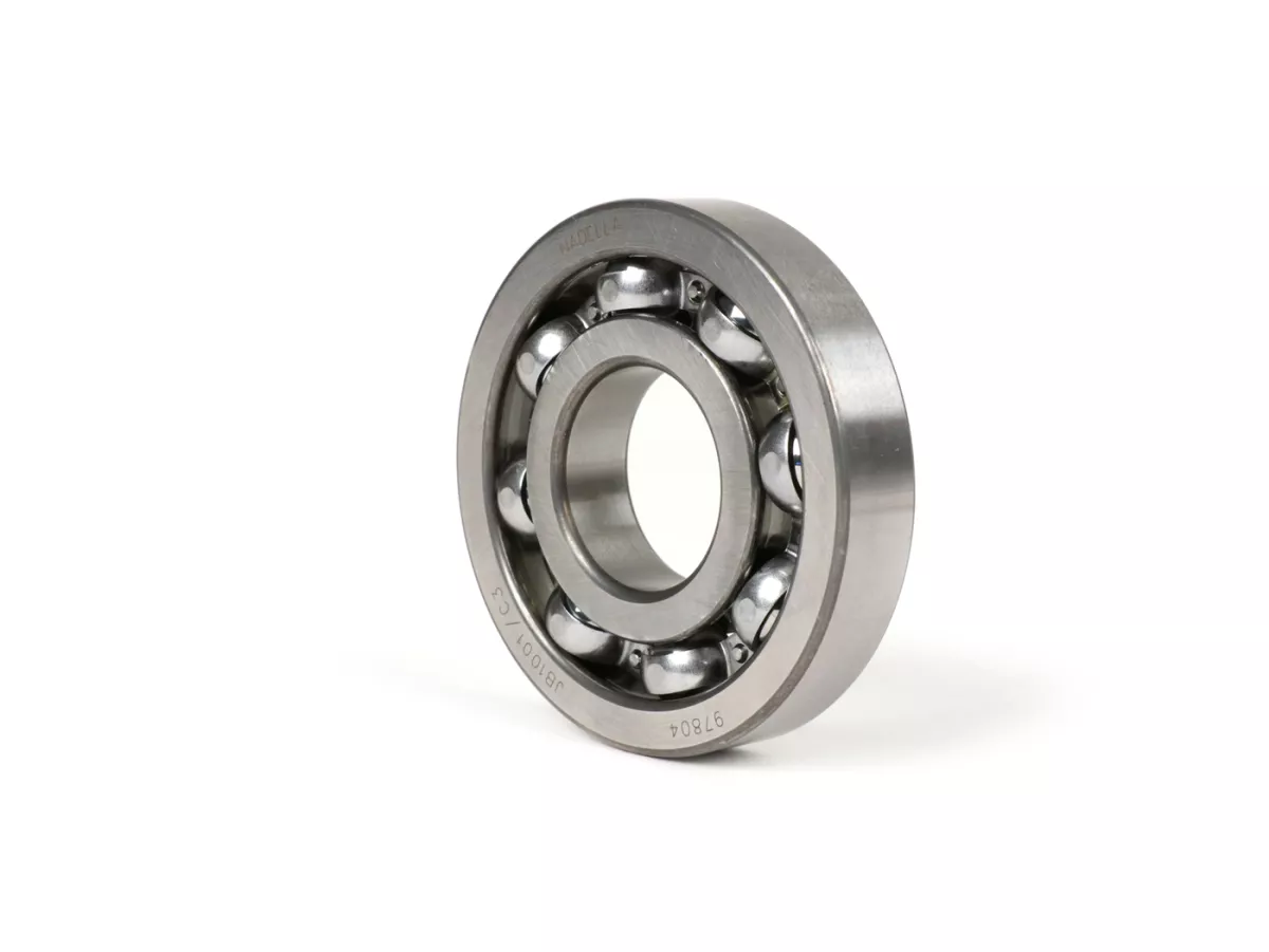 Ball bearing -613912- (25x62x12mm) 8 balls - (used for crankshaft, drive side Vespa PX, T5 125cc, Rally180 (VSD1T), Rally200 (VSE1T), Sprint, GS150 / GS3... - crankshaft, flywheel side Sprint, GS150 / GS3, VNA, VNB, VBA, VBB...)