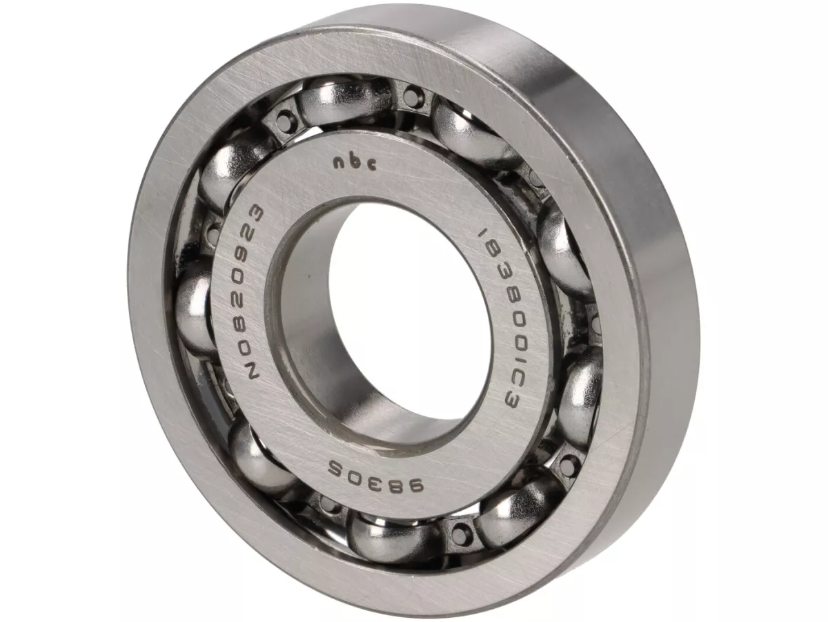 Ball bearing Bearing Kulu -613912 C3- (25x62x12mm) 9 balls - (used for crankshaft drive side Vespa PX, T5 125cc, Rally180 (VSD1T), Rally200 (VSE1T), Sprint, GS150 / GS3... - Crankshaft alternator side Sprint, GS150 / GS3, VNA, VNB, VBA, VBB...)