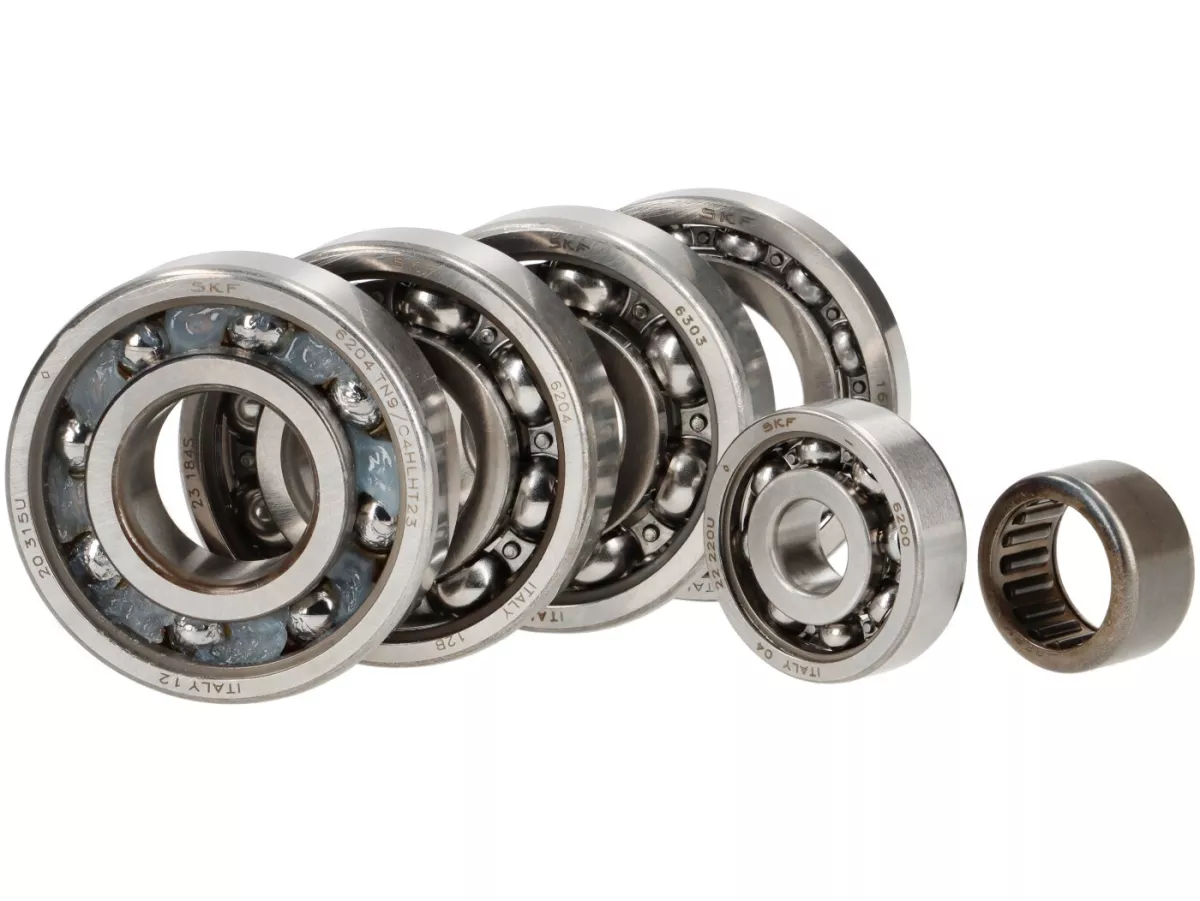 Ball bearing set for engine -SCOOTER CENTER- Vespa Smallframe V50, V90, SS50, SS90, PV125, ET3, PK S, PK XL - 6204 TN9