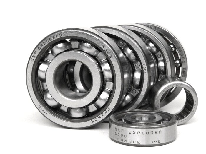 Ball bearing set for engine -SCOOTER CENTER- Vespa Smallframe V50, V90, SS50, SS90, PV125, ET3, PK S, PK XL - conversion to ETS crankshaft