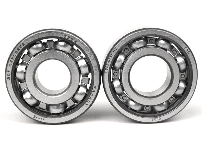 Ball bearing set for engine -SCOOTER CENTER- Vespa Smallframe V50, V90, SS50, SS90, PV125, ET3, PK S, PK XL - conversion to ETS crankshaft