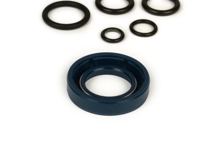 Oil seal set engine -CORTECO FKM- Vespa V50, PV125, ET3, PK50, PK80, PK125 S - incl. O-rings