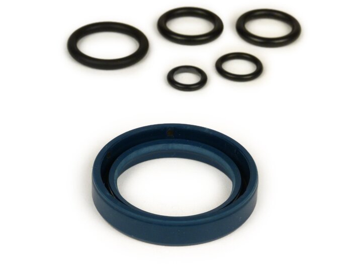 Oil seal set engine -CORTECO FKM- Vespa V50, PV125, ET3, PK50, PK80, PK125 S - incl. O-rings