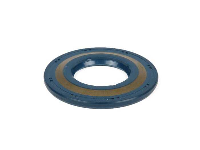 Oliekeerring 31x62.1x5.8/4.3mm -CORTECO rubber, blauw (gebruikt voor krukas aandrijfzijde Vespa PX (-1984), Rally180 (VSD1T), Rally200 (VSE1T), Sprint (vanaf 1976), Super (vanaf 1976), TS (vanaf 1976), GT125 (vanaf 1976), GTR125