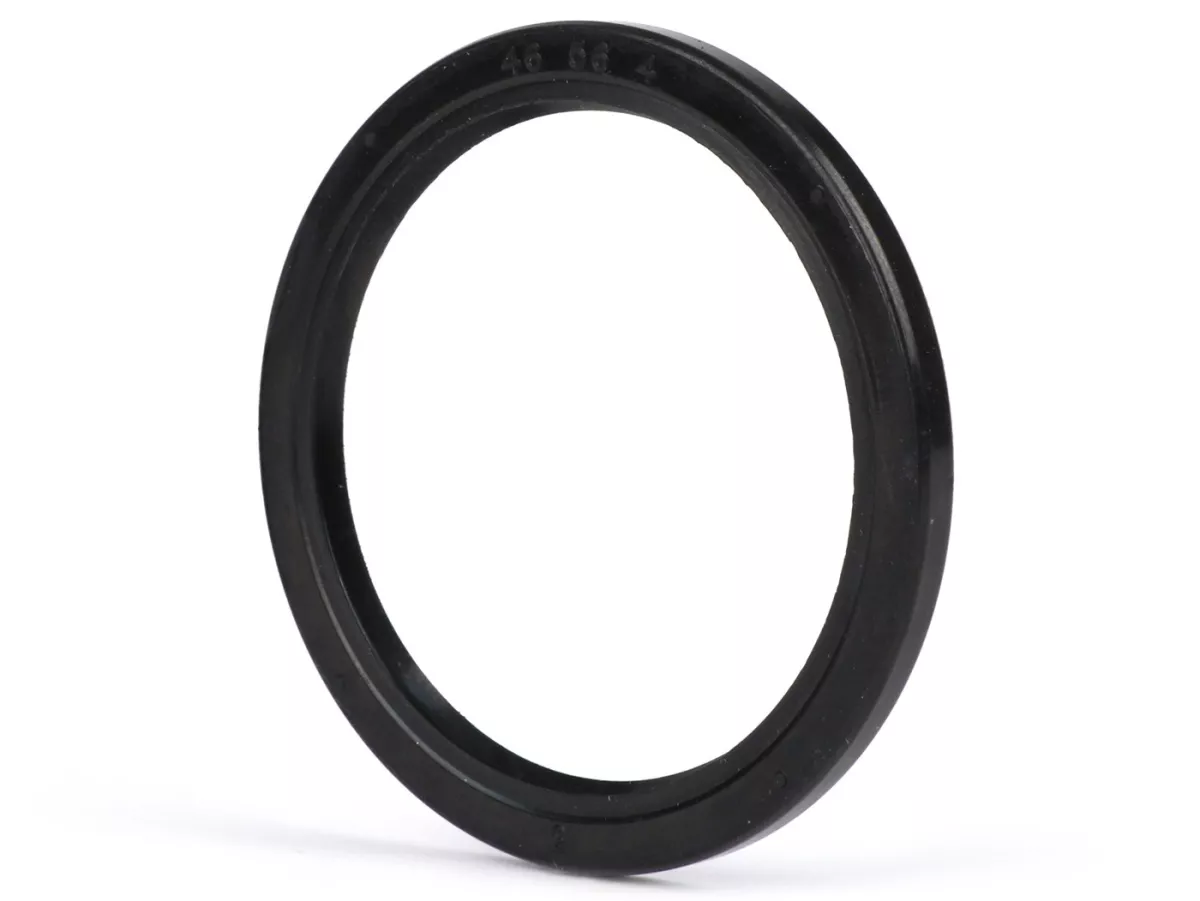 Joint spi 46x56x4mm - (monté sur pignon entraineur de compteur Vespa PX (1984-), T5 125cc, Cosa, PK, Gilera Fuoco, Piaggio Hexagon, MP3, Sfera, SKR, Quartz, Zip SP, Vespa ET2, ET4, GT125, GTL, GTS125, GTV, LX, LXV, S)
