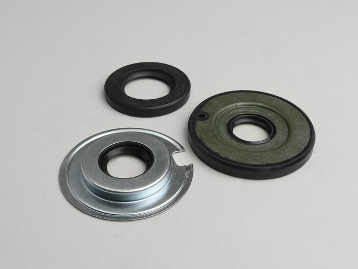 Juego de retenes -CALIDAD OEM- Vespa Sprint150 (VLB1T), Sprint Veloce150 (VLB1T -294259), GTR125 (VNL2T -145900), TS125 (VNL3T -18139), GT125, VNA, VNB, VBA, VBB, Super, GL150 (VLA1T)