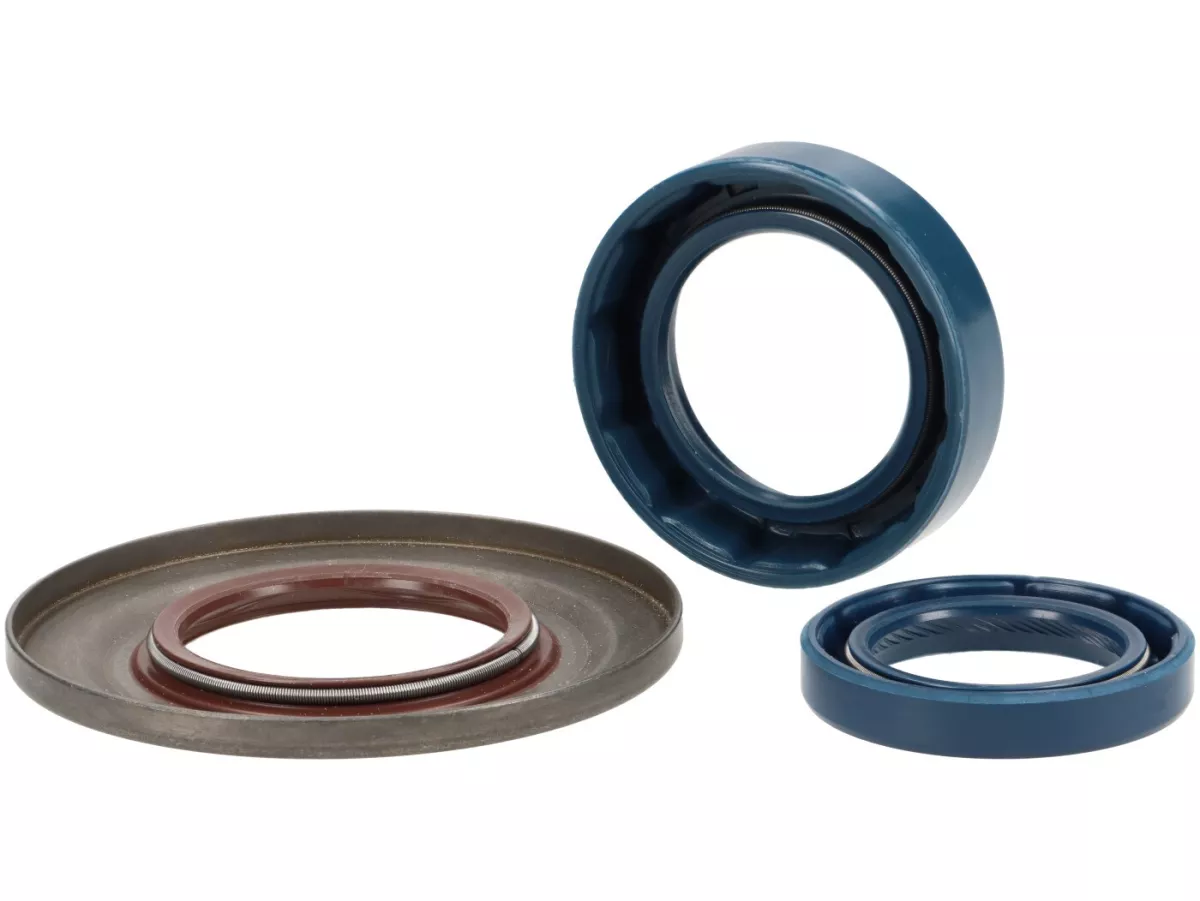 Motorolieafdichtingsset -CIF metaal (bruin)- Vespa PX80, PX125, PX150, PX200 Lusso, T5 125cc, Cosa - Oliekeerring achterwiel 27x42x10mm (interne montage)