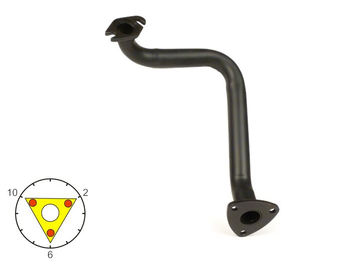 Coude échappement -DÉBRIDÉ 3 trous- CPI 50cc EURO 2 (2003-) - noir