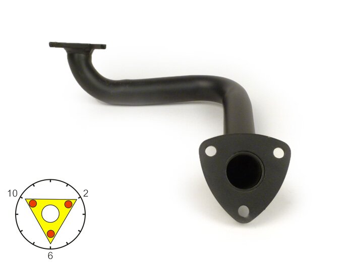 Coude échappement -DÉBRIDÉ 3 trous- CPI 50cc EURO 2 (2003-) - noir