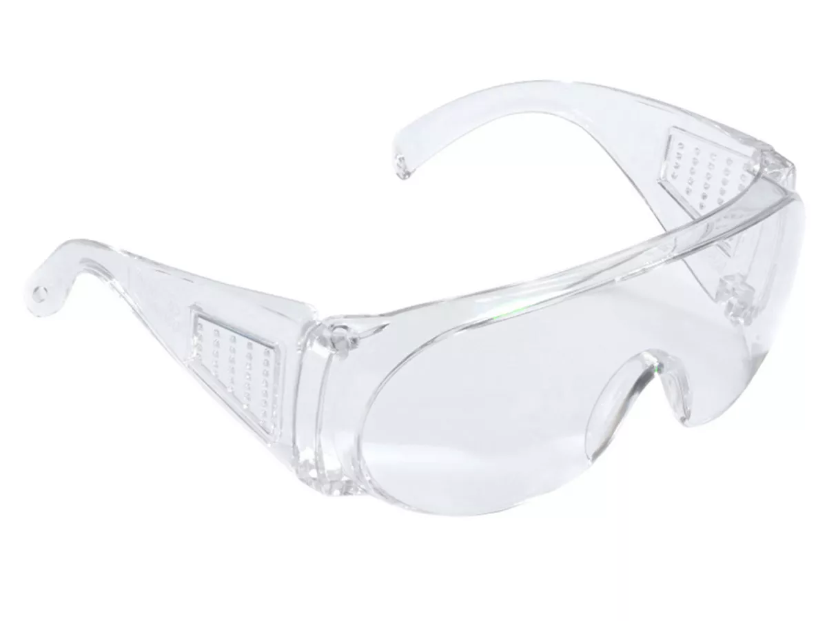 Safety glasses -3M safety glasses Visitor- EN 166, polycarbonate lens, light, comfortable, frame/temples: clear, (also suitable as over-glasses)