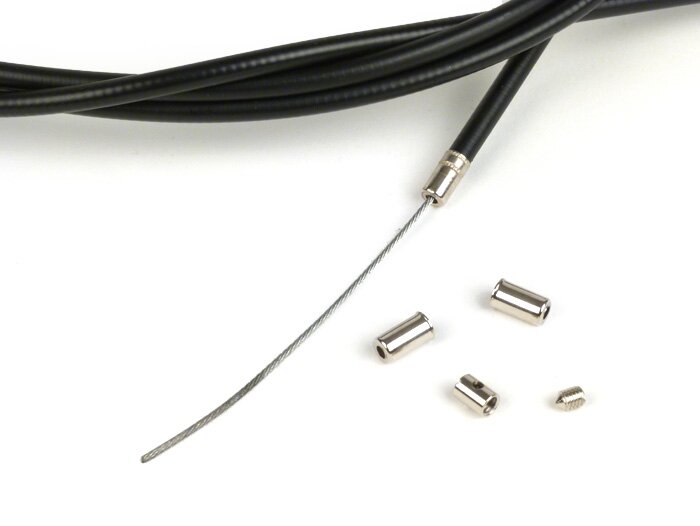 Kabel universal -Ø = 1.2mm x 2500mm, nipel Ø = 5.5mm x 7mm - digunakan sebagai kabel throttle - PTFE yang dikepang