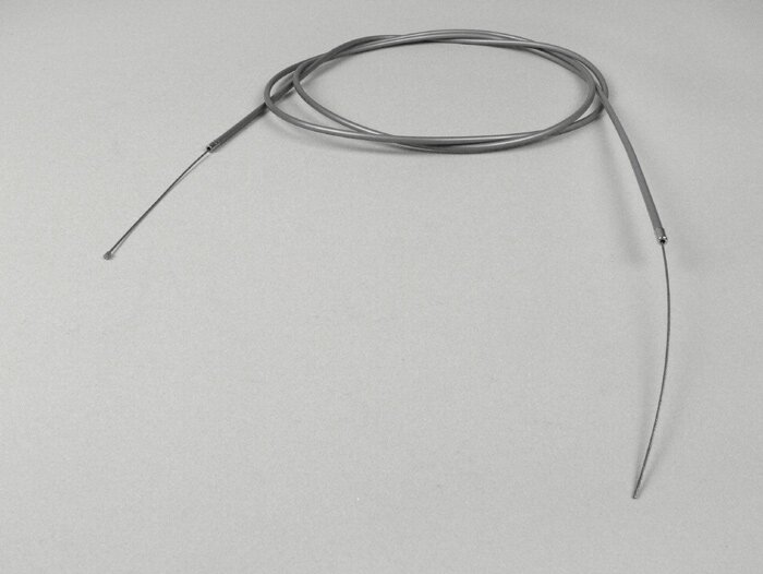 cavo universale -Ø=1,2mm x 2500mm, manicotto= 2200mm, nipplo Ø=3,0mm x 3mm- utilizzato come cavo dell'acceleratore - PE intrecciato - grigio