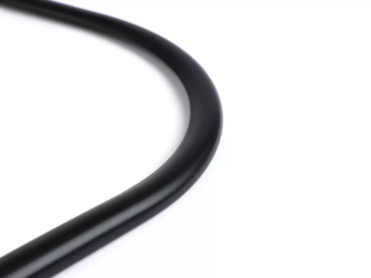 Leg shield beading -OEM QUALITY- Vespa PX (1984) - plastic - black