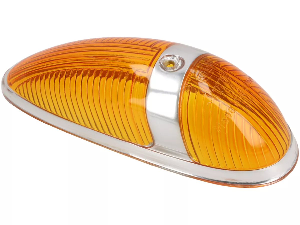 Indicator -OEM QUALITY- side panel- Vespa VBB, VBA,  Vespa 125 (T1, T2, VNA, VNB - German models), Vespa 150 (T4, VGLA/B - German models), Vespa GS150 / GS3 (VDTS - German models) - grey rubber