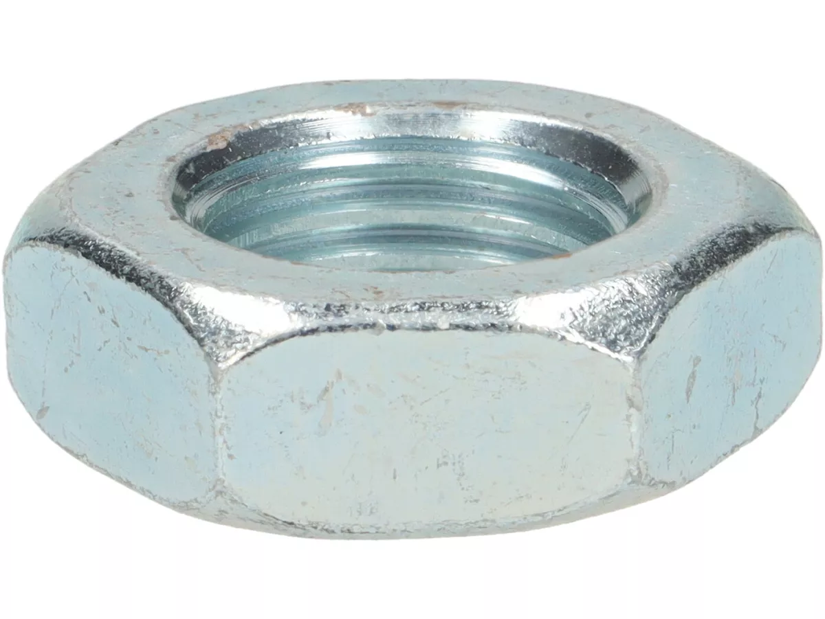 Mutter -DIN 934- M14 x 1,5 (används för tvärstagsbult Vespa PX, T5 125cc, Rally180 (VSD1T), Rally200 (VSE1T), Sprint150 (VLB1T), TS125 (VNL3T), GT125 (VNL2T), GTR125 (VNL2T), GS160 / GS4 (VSB1T), SS180 (VSC1T), GL150 (VLA1T), Super, VNA, VNB, VBA, V
