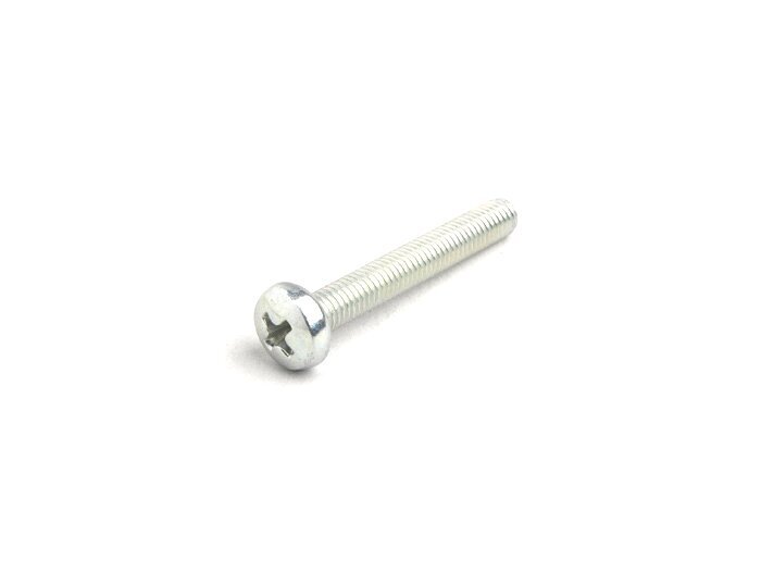 Schroef -DIN 7985- M5 x 35mm - gebruikt voor balhoofdkap Vespa PX, PK S, PK XL, luchtfilter SI