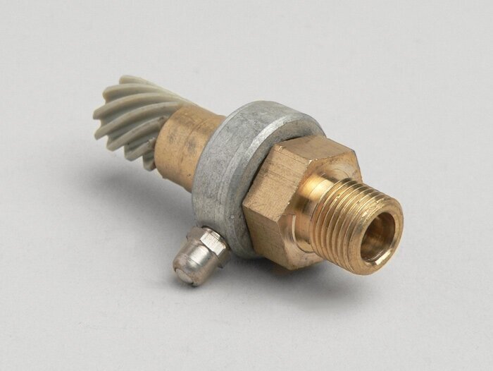 Snelheidsmeter worm set -IMPORT- Vespa 9 tanden, l=44mm, 2.0mm vierkant (gebruikt in GL VLA1T (tot nr. 077398), GS150 / GS3)
