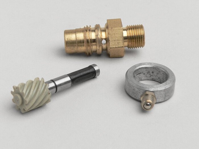 Snelheidsmeter worm set -IMPORT- Vespa 9 tanden, l=44mm, 2.0mm vierkant (gebruikt in GL VLA1T (tot nr. 077398), GS150 / GS3)