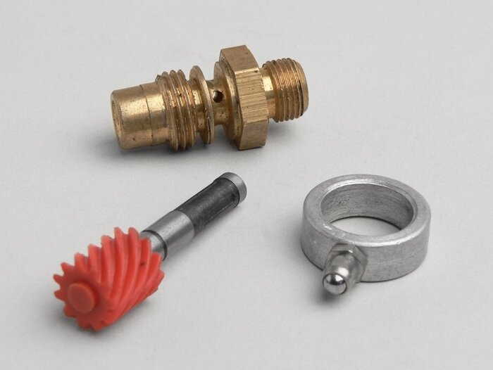 Tornillo sin fin velocímetro - CALIDAD OEM - Vespa 11 dientes, l=44mm, 2,7mm cuadrado - Vespa Wideframe VM, VN, VB1, VL, Largeframe VNA, VNB, Super (VNC/VBC), VBA, VBB
