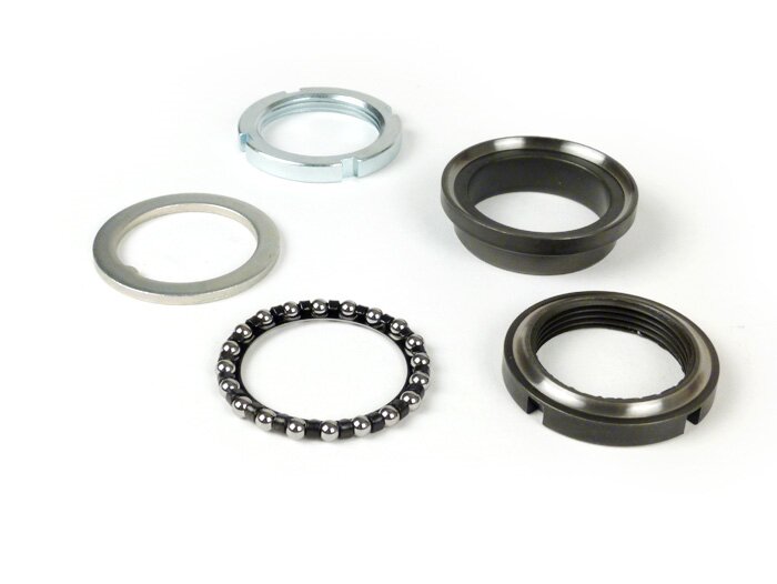 Steering set -PIAGGIO- Piaggio, Gilera- Piaggio, Gilera, Vespa - upper complete (5 parts) - Vespa V50, 50N, PV, ​ET3, ​PK, PX, T5, Cosa, Rally, Sprint, Super, GS160, SS180, GTS, HPE, ET2, ET4, LX/LXV, S50-125, Sprint, Primavera, Runner, SKR, Skipper, TPH,