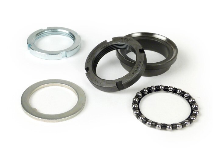 Steering set -PIAGGIO- Piaggio, Gilera- Piaggio, Gilera, Vespa - upper complete (5 parts) - Vespa V50, 50N, PV, ​ET3, ​PK, PX, T5, Cosa, Rally, Sprint, Super, GS160, SS180, GTS, HPE, ET2, ET4, LX/LXV, S50-125, Sprint, Primavera, Runner, SKR, Skipper, TPH,