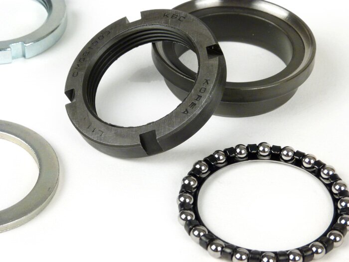 Steering set -PIAGGIO- Piaggio, Gilera- Piaggio, Gilera, Vespa - upper complete (5 parts) - Vespa V50, 50N, PV, ​ET3, ​PK, PX, T5, Cosa, Rally, Sprint, Super, GS160, SS180, GTS, HPE, ET2, ET4, LX/LXV, S50-125, Sprint, Primavera, Runner, SKR, Skipper, TPH,