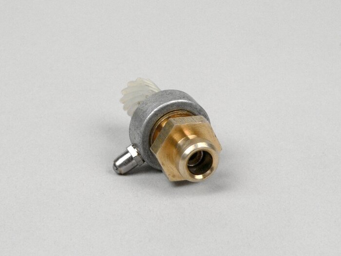 Snelheidsmeter worm set -OEM KWALITEIT- Vespa 11 tanden, l=44mm, 2.0mm vierkant - Vespa Wideframe VM, VN, VB1, VL, Largeframe VNA, VNB, Super (VNC/VBC), VBA, VBB